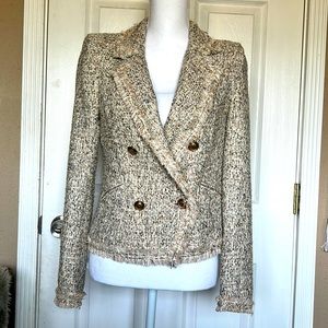 River Island cream tweed blazer UK Size 8 (US size 6)